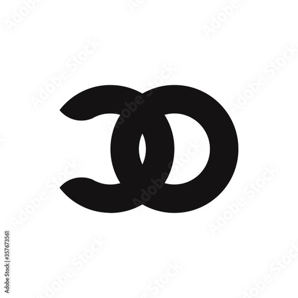 Obraz CO Letter Logo Design With Simple style
