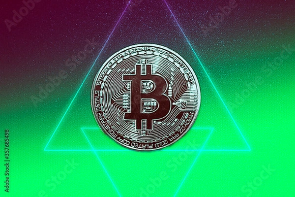Fototapeta Conceptual / digital Bitcoin art