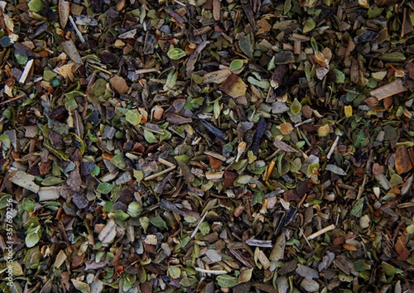 Fototapeta Close up view of dried oregano texture