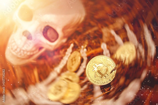 Obraz Bitcoin is dead conceptual art