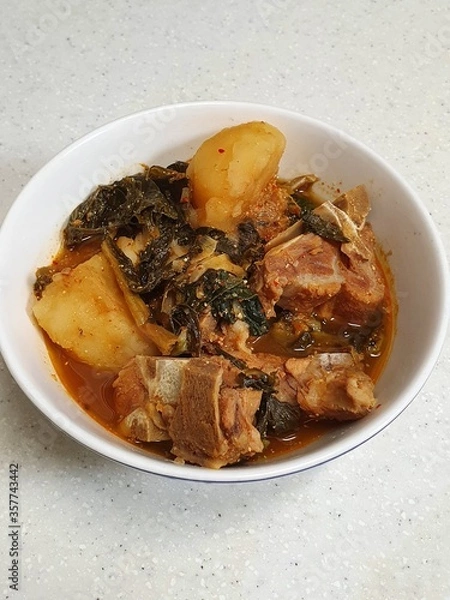 Obraz Pork back-bone stew