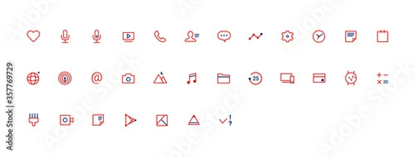 Obraz icon_set_paris