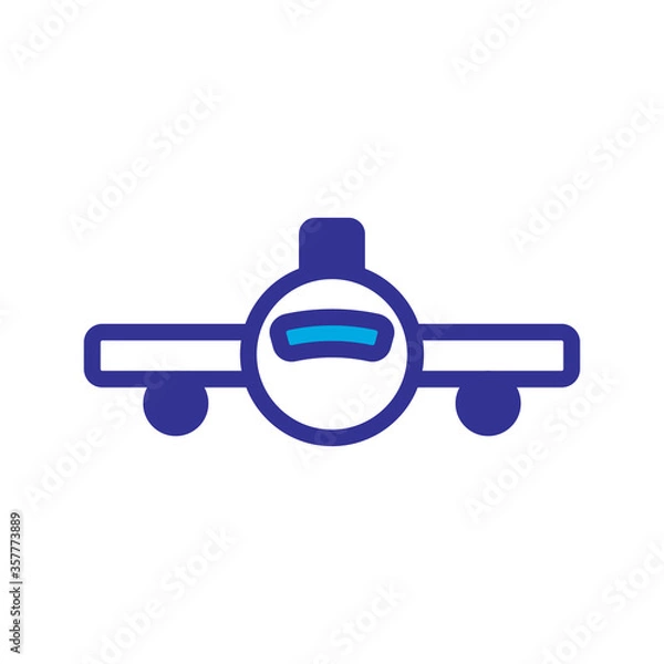 Obraz plane icon logo illustration design