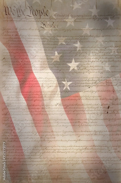 Obraz Flag USA as a patriotic background