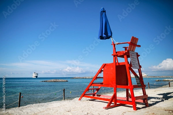 Obraz view of beautiful seaside island  in daily 