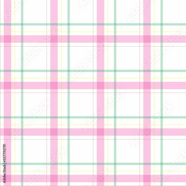 Fototapeta Sarong Motif with grid pattern. Seamless gingham Pattern. Vector illustrations. Texture from squares/ rhombus for - tablecloths, blanket, plaid, cloths, shirts, textiles, dresses, paper, posters.