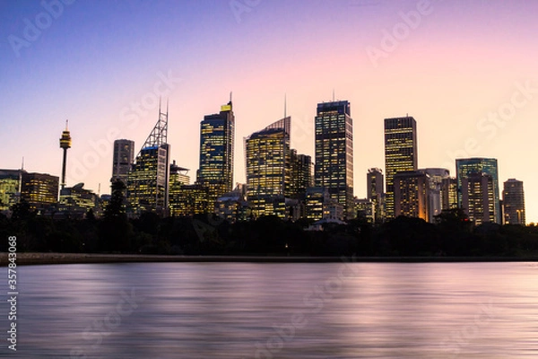 Obraz Sydney cityscape view during dusk