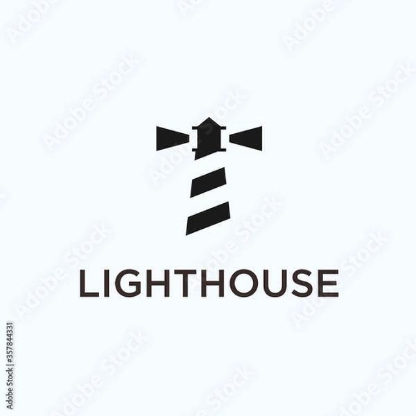 Fototapeta lighthouse logo / lighthouse icon