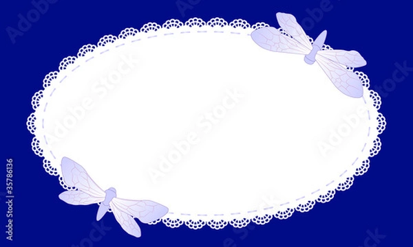 Obraz Vintage designed frame with two mothes