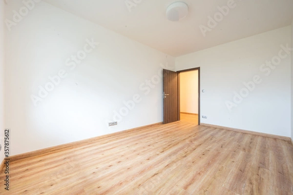 Fototapeta Empty room in flat, light, space.