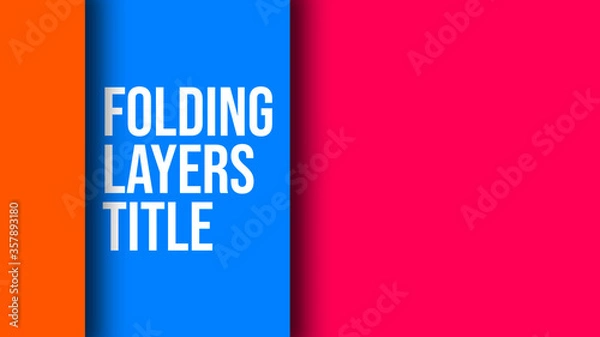 Obraz Folding Layers Title