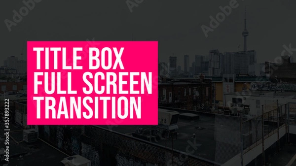 Obraz Title Box Full Screen Transition