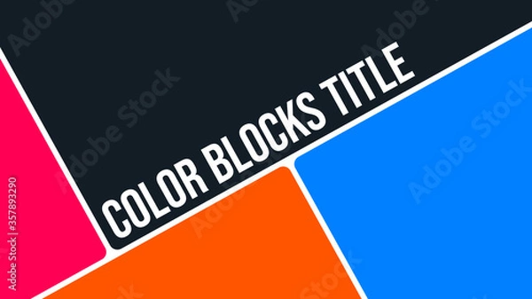 Obraz Color Blocks Title