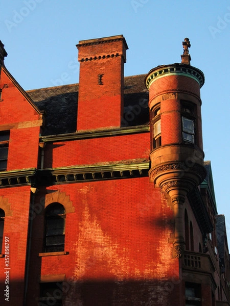 Obraz red brick tower