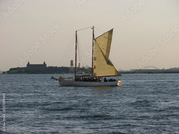 Obraz sailboat at sunset
