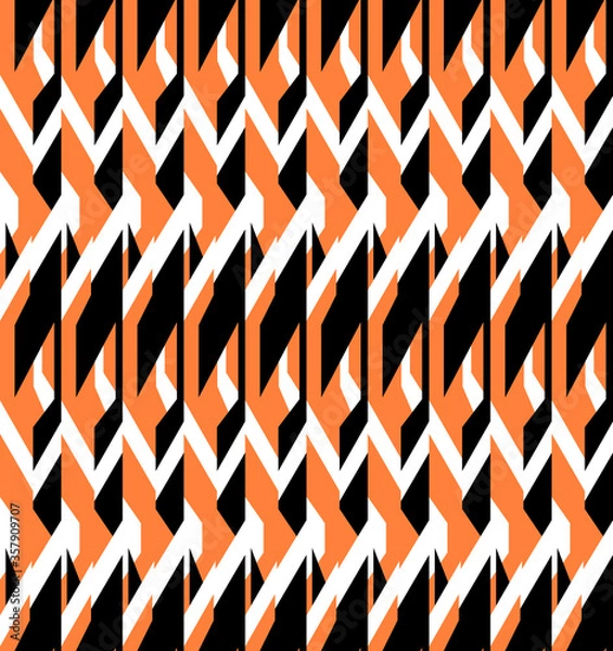 Fototapeta seamless geometric zig zag pattern print