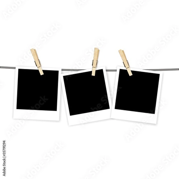 Obraz POLAROID COLGADAS VECTORIAL