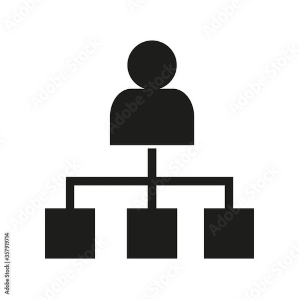 Obraz network icon. network vector design