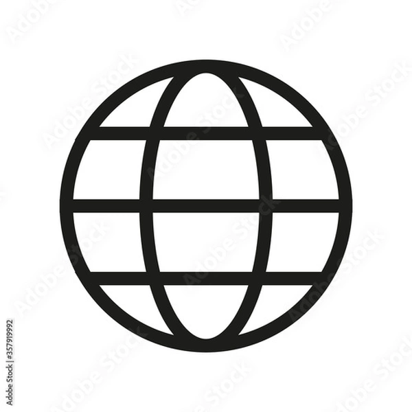 Obraz globe icon. globe vector design