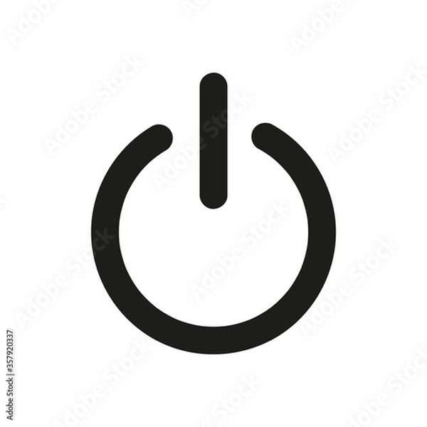 Obraz power button icon. power button vector design