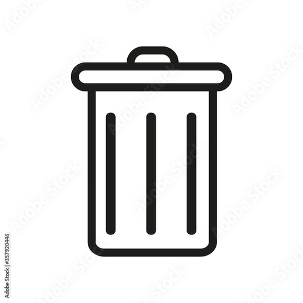 Obraz recycle bin icon. recycle bin vector design