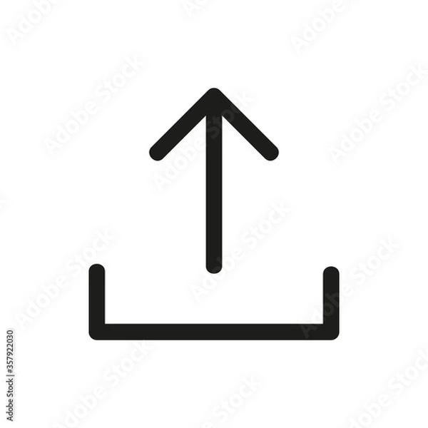 Obraz upload icon. upload vector design