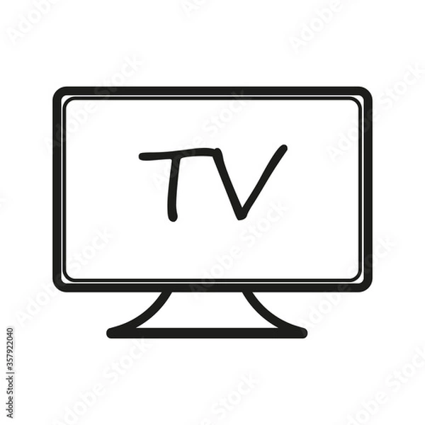 Obraz tv icon. tv vector design