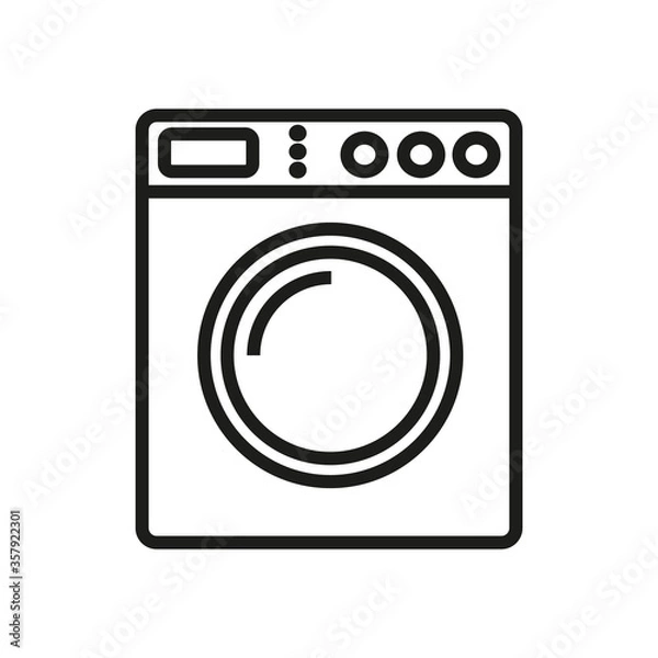Fototapeta washing machine icon. washing machine vector design