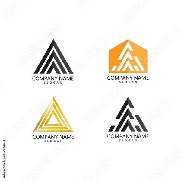 Fototapeta Pyramid Logo Template