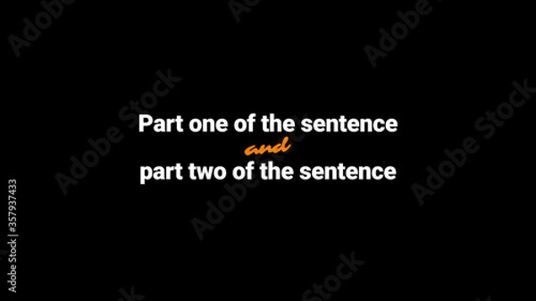 Fototapeta Two-Split Title