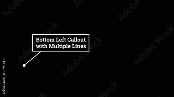 Fototapeta Bordered Bottom-Left Callout