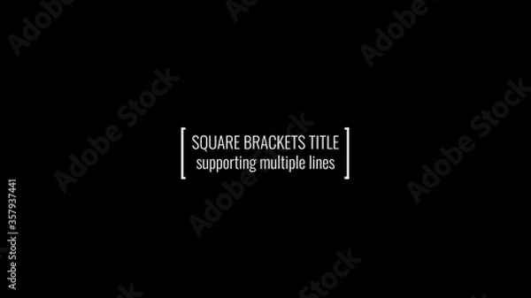 Fototapeta Square Brackets Title