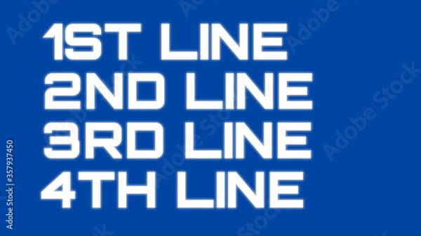 Fototapeta Screen-Filling Title