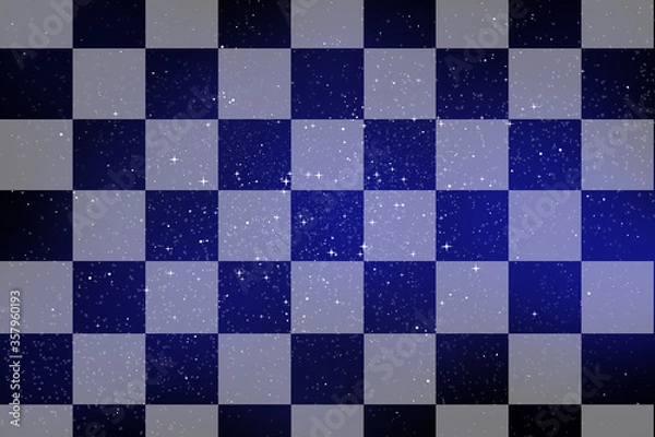 Obraz 星空のチェック模様