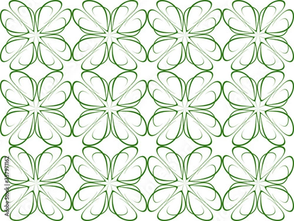 Fototapeta Seamless pattern design with floral background elements, beautiful ornaments