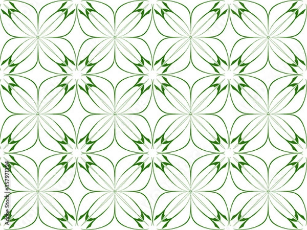 Fototapeta Seamless pattern design with floral background elements, beautiful ornaments