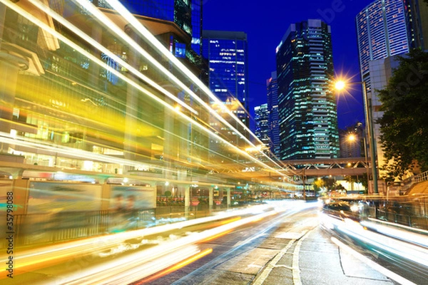 Fototapeta Traffic in Hong Kong