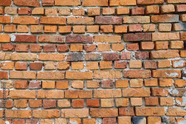 Obraz brick wall
Old solid brick wall with sun shadow background. texture for background