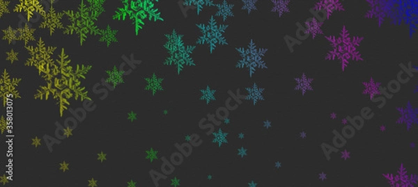 Obraz multicolors stars texture on dark background.