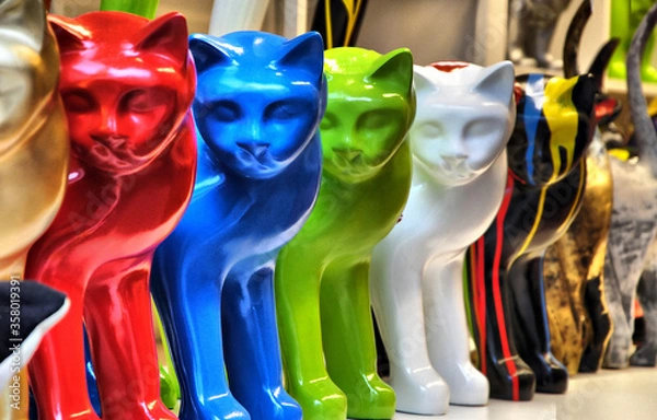 Obraz lignes de chats