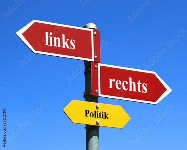 Obraz Politik links oder rechts