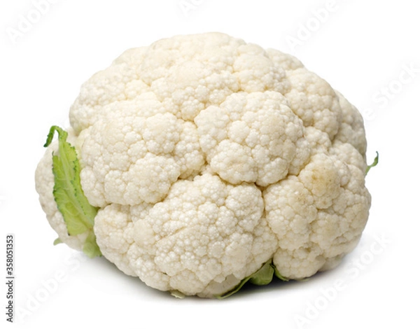Fototapeta cauliflower isolated on white background