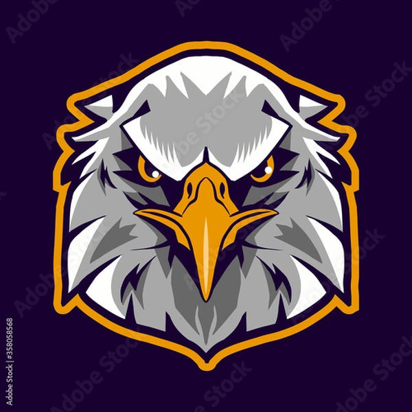 Obraz eagle head vector illustration isolated
