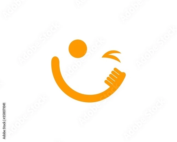Obraz happy brush logo