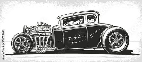 Obraz Vector Hot Rod