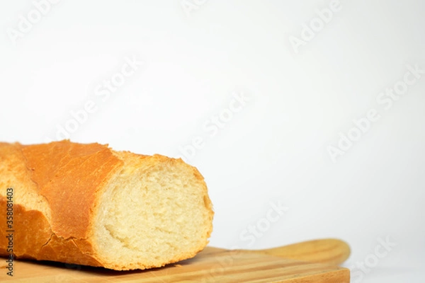 Obraz sliced bread on white background