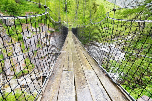 Fototapeta Kittbrücke ob St. Ulrichen, Goms, Kt. Wallis, Schweiz
