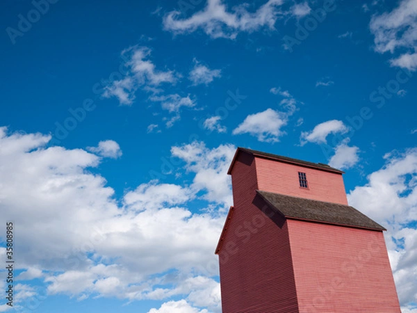 Fototapeta Grain elevator