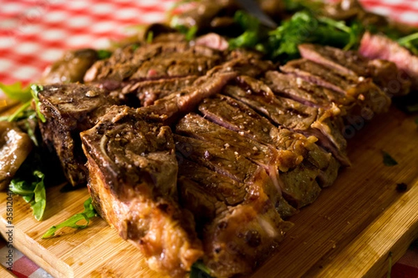 Obraz Traditional italian meat, Bistecca alla fiorentina