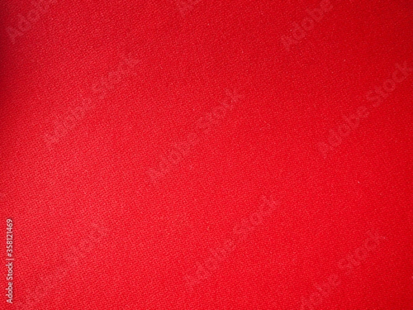 Fototapeta Rustic canvas fabric texture in red color